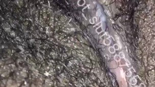 Playing with my wet, black, & super hairy creamy pussy in bed(subscribe)