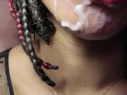 Sucking daddy's soul out of him until he cums all on my face  16/16