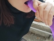 Возбужденная Lika Lax забралась на стройку и отдолбила себя во все дырки 16/16