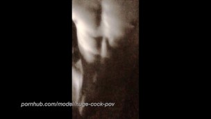 Jerking my huge uncut cock for a big load on my chest and abs