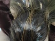 Latina brunette gives me a NICE blowjob and I cum INSIDE her big ASS 11/16