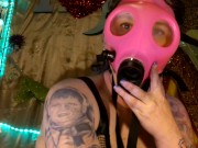 4K HD sexy Femdom Smoking Worship! 420 Gas Mask & Cigarette Smoking Worship JOI 10/16