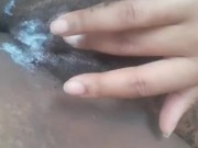 Ebony pussy creamy contractions making amateur squirt for the first time