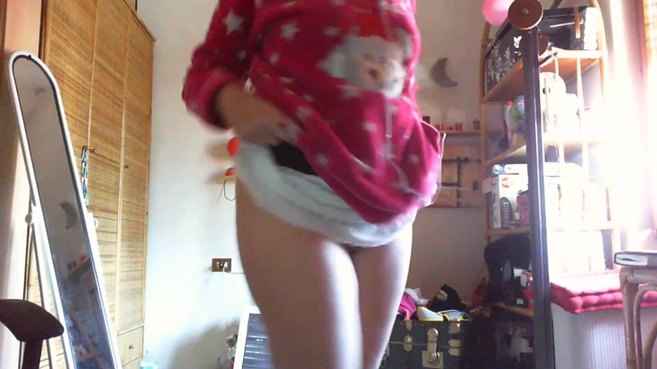 Nicoletta cleans an old attic wearing a huge dirty diaper under her panties - Free Sex Video - RedTube