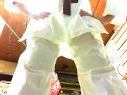 Your Italian giantess practices Karate in a cellar and crushes you under her dirty feet 9/16