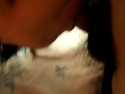 El novio de mi hermana me coge por la boca , se corre en mi boca y me dejó grabar 15/16