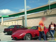 Roadside - Indica Monroe Riding Her Mechanics Big Cock 7/16