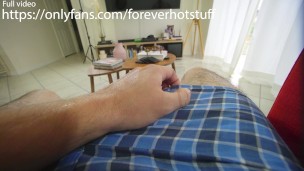HD4k Guy in Blue Boxers Jerks off and Cums Trailer