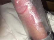 Solo Porno Jerk off with Penis Pump let’s go