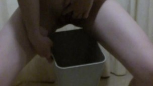 Couldn't wait to piss in my trash can