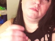 Thick pink toe girlfriend gets a creamy load 11/16