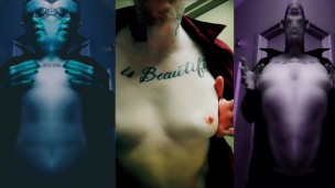 Psychedelic Solo FTM Striptease Fantasy In Praise Of The Unusual