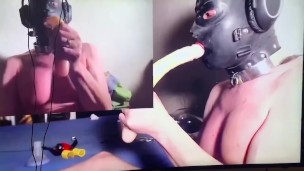 Male big titted slut deep throats on its Mistressess command