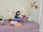 Cute Petite Cam Girl Hula Hoops 7/16