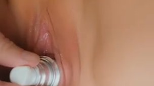 MILF Inserts Object into Wet Pussy 