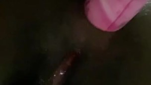 Horny ftm guy fucks ass with body wash can!