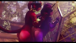 On the Glass (3D Futa Monster Girl Sex)
