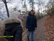 Super Horny Young Blonde Gets Double Teamed by 50-Year-Old & His Stepson 5/16