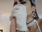 Fetish Anal Playing, HandJob , Sloppy BlowJob, Dildo Fucking On Medical Surgery Latex Gloves 12/16