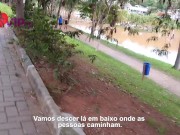 Casada gostosa fazendo caminhada de shortinho curto atolado no rabo - Cristina Almeida 14/16