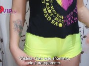 Casada gostosa fazendo caminhada de shortinho curto atolado no rabo - Cristina Almeida 6/16