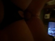 Real and raw - I think daddy likes my new outfit, watch him cum inside me! 14/16