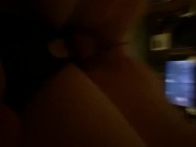 Real and raw - I think daddy likes my new outfit, watch him cum inside me! 15/16