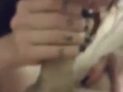 Pretty redhead takes huge load down throat 11/16