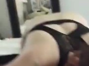 Pretty redhead takes huge load down throat 4/16