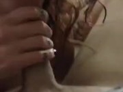 Pretty redhead takes huge load down throat 5/16