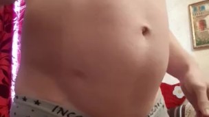 A new record for the stomach! 100 pumps after classic belly inflation 
