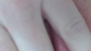 FTM shows off post cum pussy
