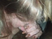 Slut wife make a sloppy blowjob while dildo fuck 4/16