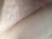 Cat won’t leave MILF alone while fucking herself