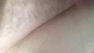 Cat won’t leave MILF alone while fucking herself