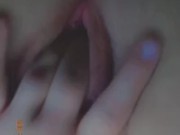 Playing With My Fat Pussy in the Car 12/16