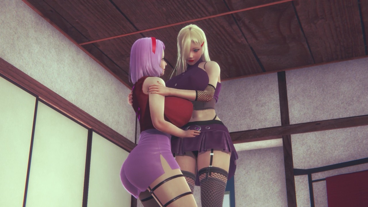 3D HENTAI YURI 誰も見ないうちにサクラとイノは楽しい - RedTube