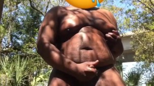 Smacking my dick around in the trail