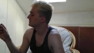 Smoking, Wanking & Cum Finish