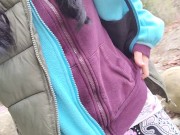 Nasty Hiker Shows Off her Messy Panties 2/16