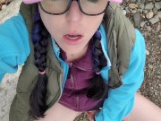 Nasty Hiker Shows Off her Messy Panties 8/16