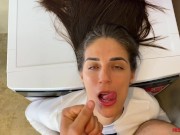 Sexy housewife fucks her landlord and he gets cum on her face - miss pasion 16/16