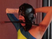 チアダンスインストラクターKYOKO　全頭マスク＆鼻フックでトレーニング - Screenshot 16 of 16 - HD