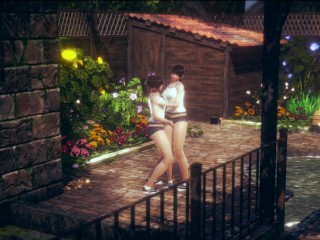 Clothed Outdroor Pussy Rubbing Fun With Lesbian stepsister 1