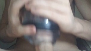 Double Holed Toy Fuck 12inch White Cock