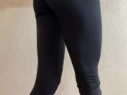 Sexy ass in black leggings 12/16