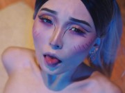 Симпатичная похотливая цыпочка получает большой фаллоимитатор во все дырки 16/16