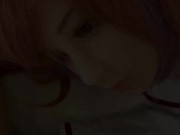 It was too cute when I got an anime cosplay