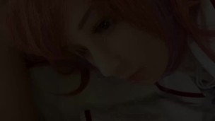 It was too cute when I got an anime cosplay