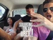 SQUIRTING AND SUCKING ON AN UBER! FACIAL AND SWALLOW INCLUDED! WHATCH THE FIRST PART AS WELL!